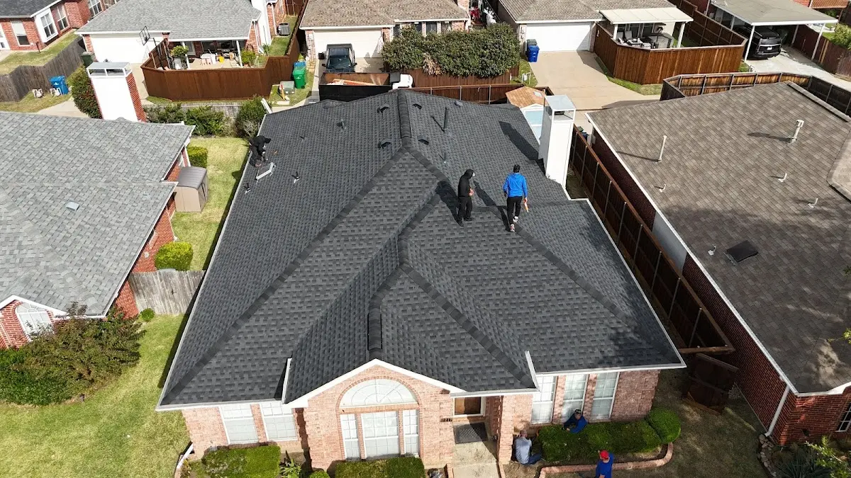 Slate & Tile Roof Repair work in progress on a Long Beach property